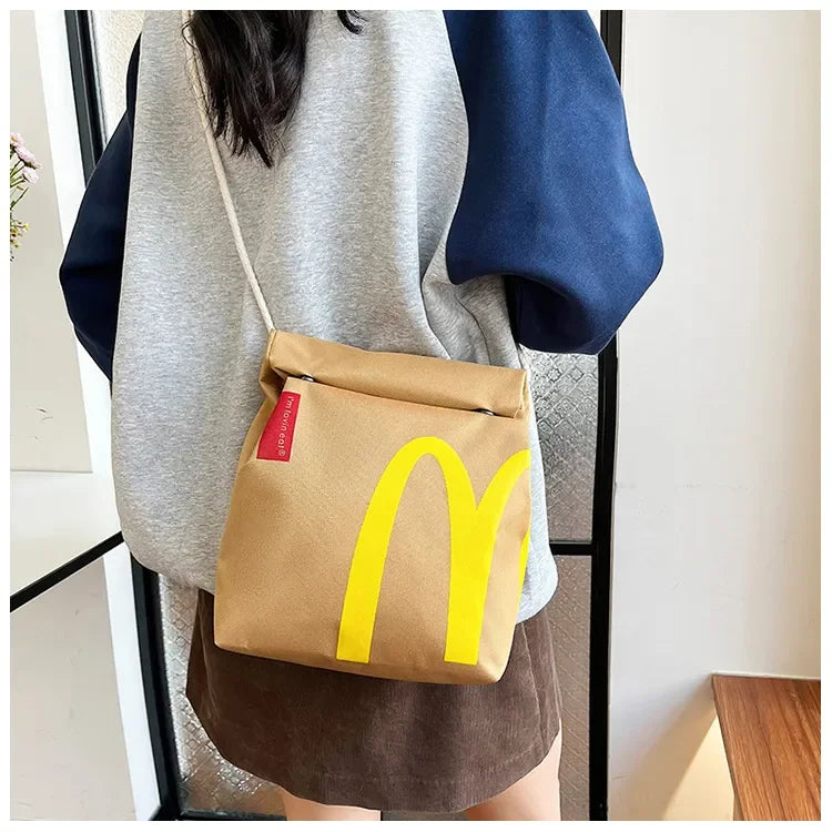 Cute McDonald's Vintage Canvas Backpack