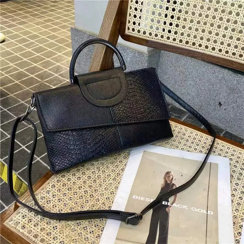 Glam Croc Clutch Bag