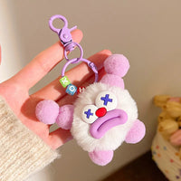 Sausage Mouth Clown Plush Keychain