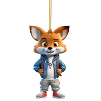Fox Urban Prowler Acrylic Charm