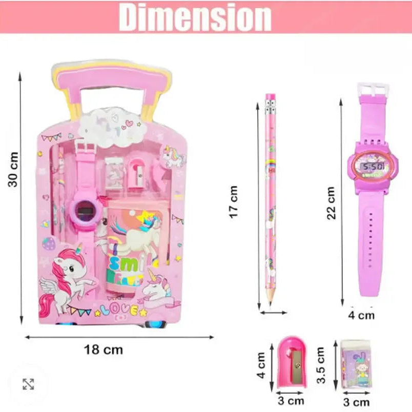 6-in-1 Mini Travel Desk Stationery Set