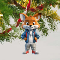 Fox Urban Prowler Acrylic Charm