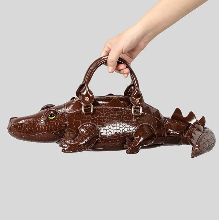 Berry-Sweet Premium Alligator-Shape Novelty Handbag