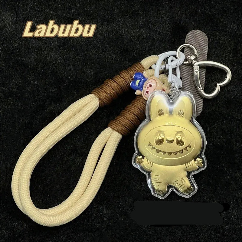 Labubu 20mg Gold Charm Keychain