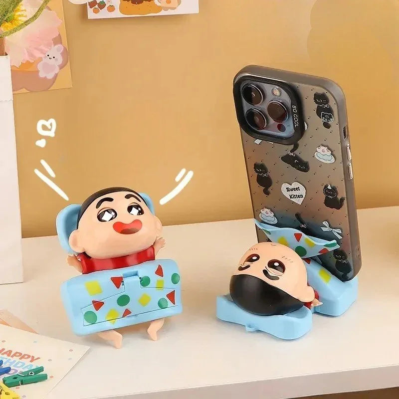 Sleepy Shinichan Phone Stand Keychain