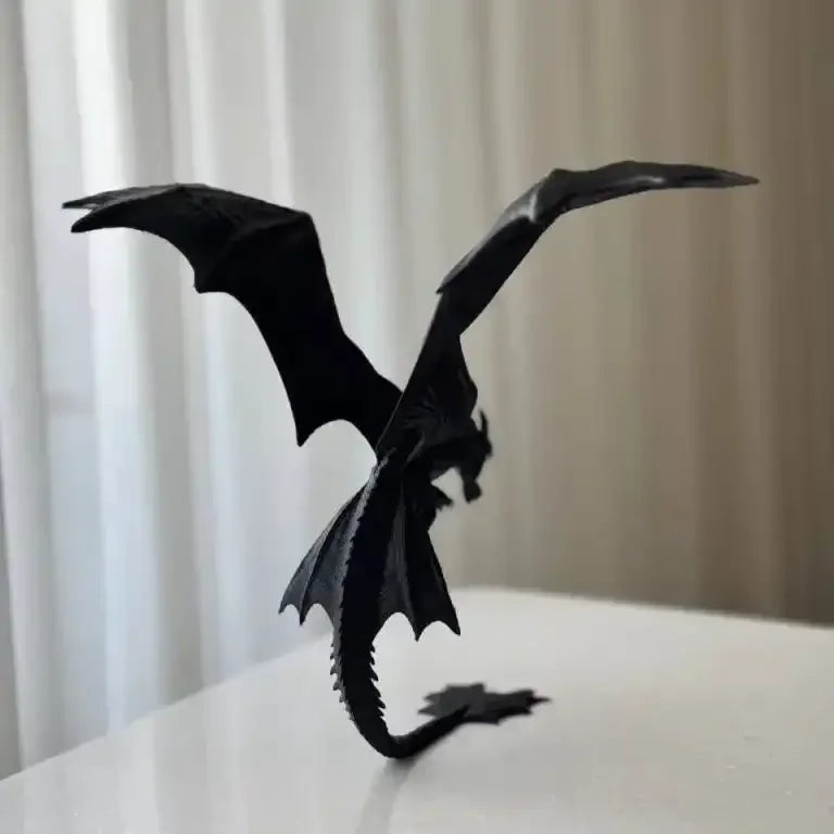 Figurine Dragon de la Nuit Gomme-grinçante (28 cm) 