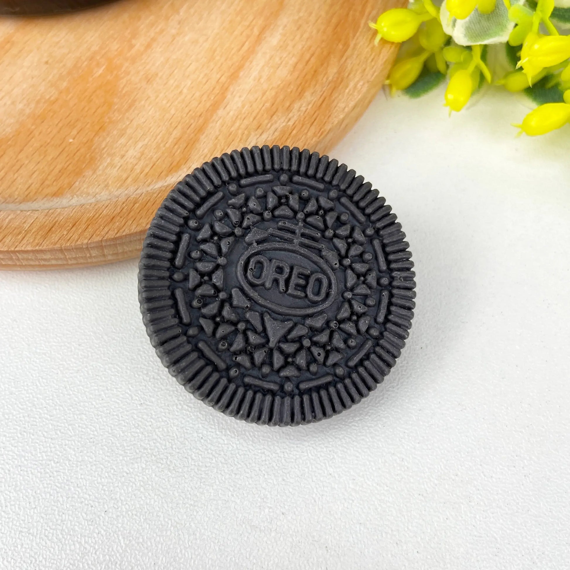 Realistic Oreo Sandwich Cookie Hair Clip