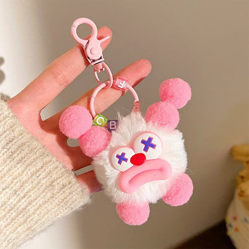 Sausage Mouth Clown Plush Keychain