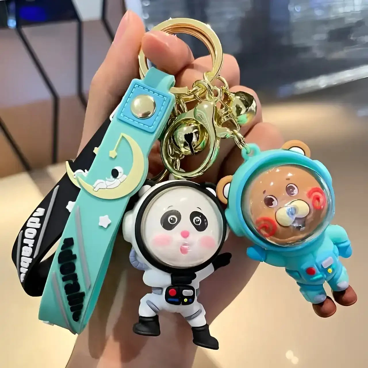 Space Charming Animal Keychain