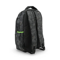 SMGL Embossed Football Black School Backpack