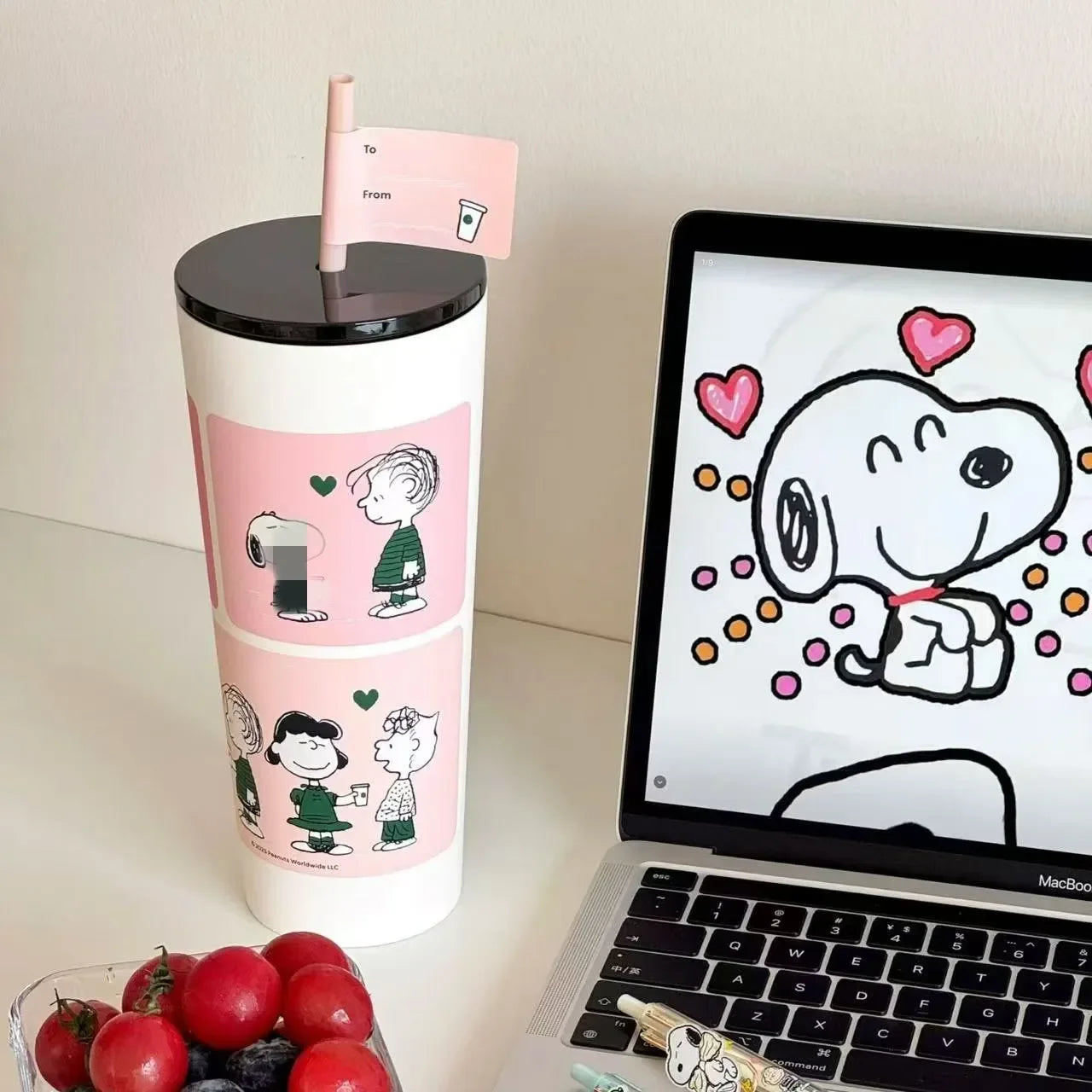 StarBX Peanuts Snoopy Straw Cup (700 ml)