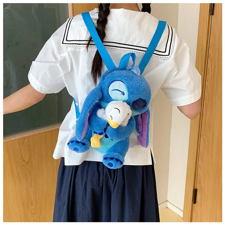 Cosmic Stitch Hugs Duck Plush Backpack