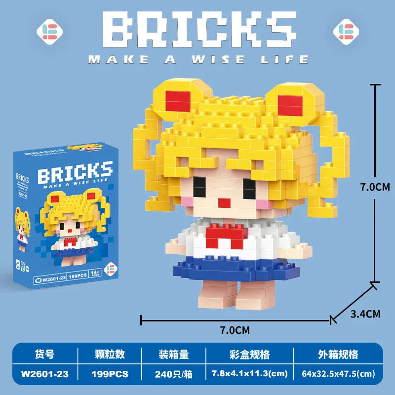 Bricks Anime Micro Building Blocks