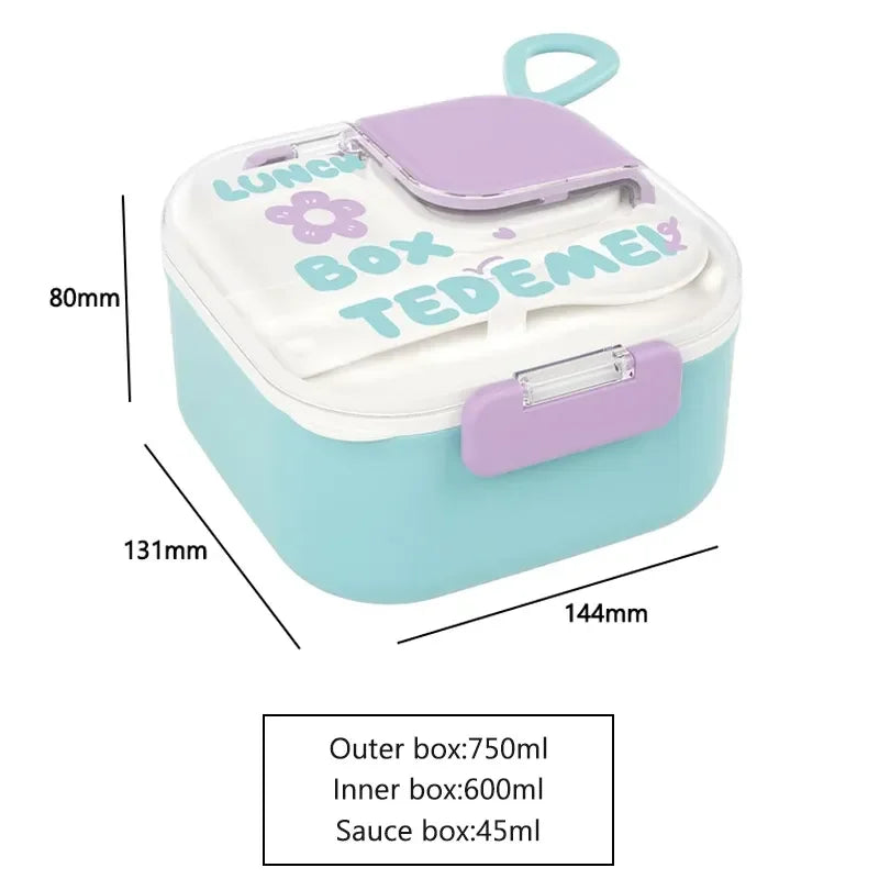 Tedemei Floral Smiles Steel Lunch Box