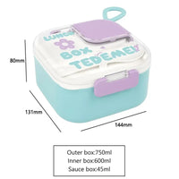 Tedemei Floral Smiles Steel Lunch Box