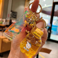 Soda Liquid Bottle Sparkle Keychain