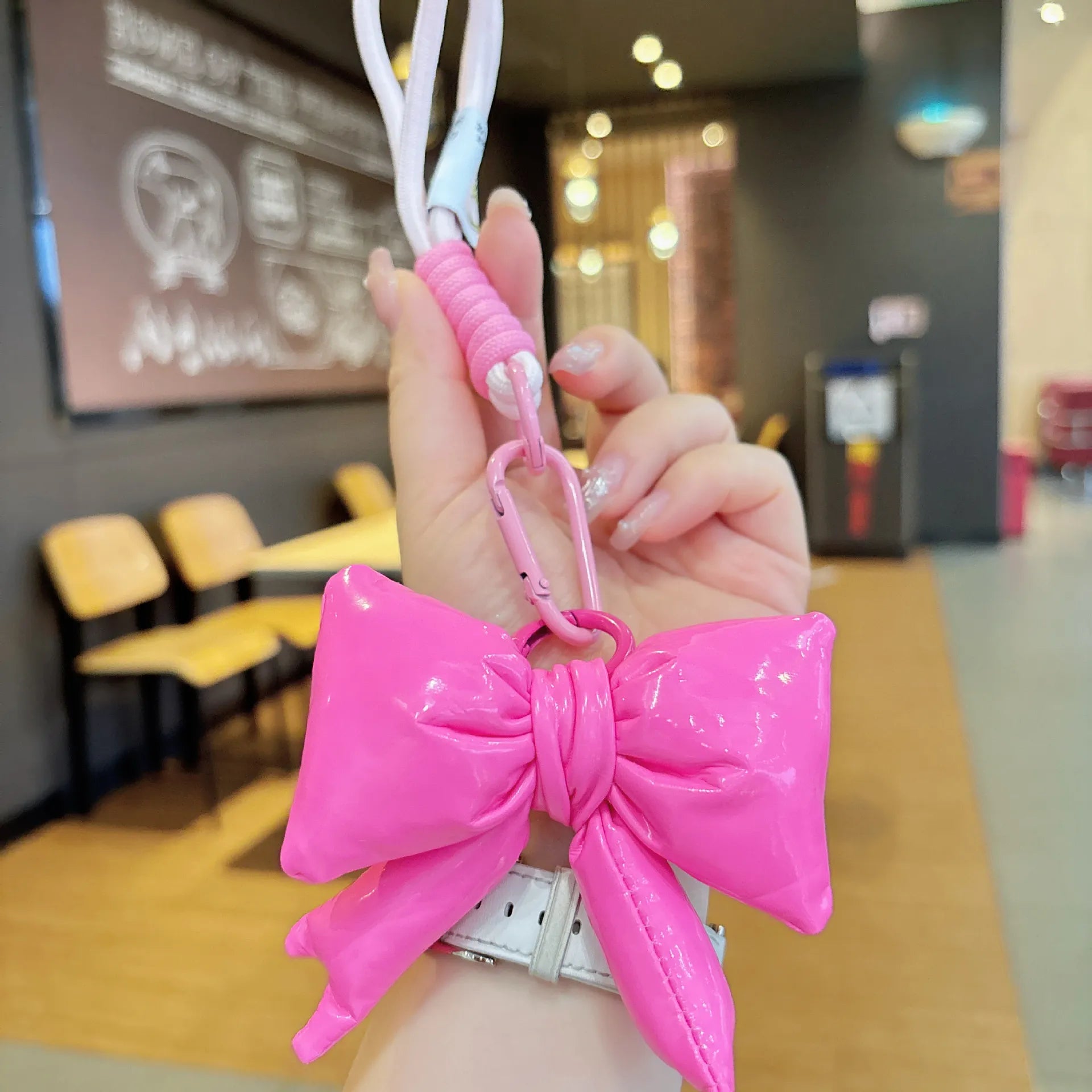 Fashion Statement Bow Rope Keychain
