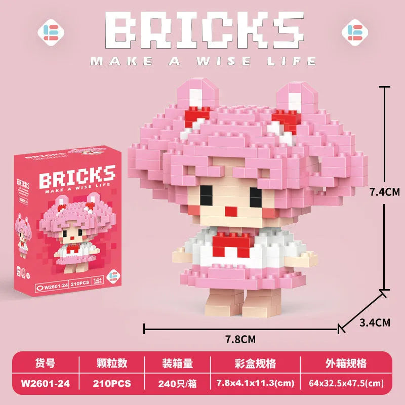 Bricks Anime Micro Building Blocks