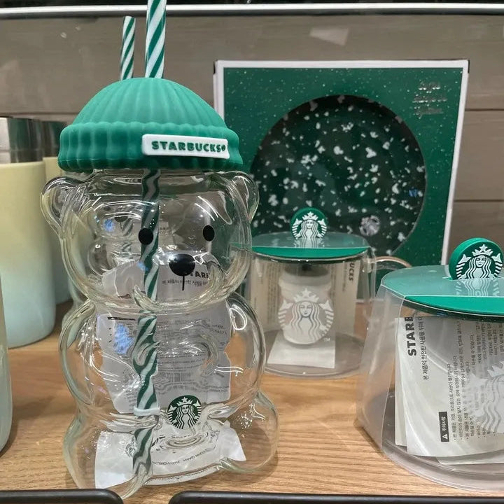 Starbucks Bearista Bear Glass Cup (20 oz)