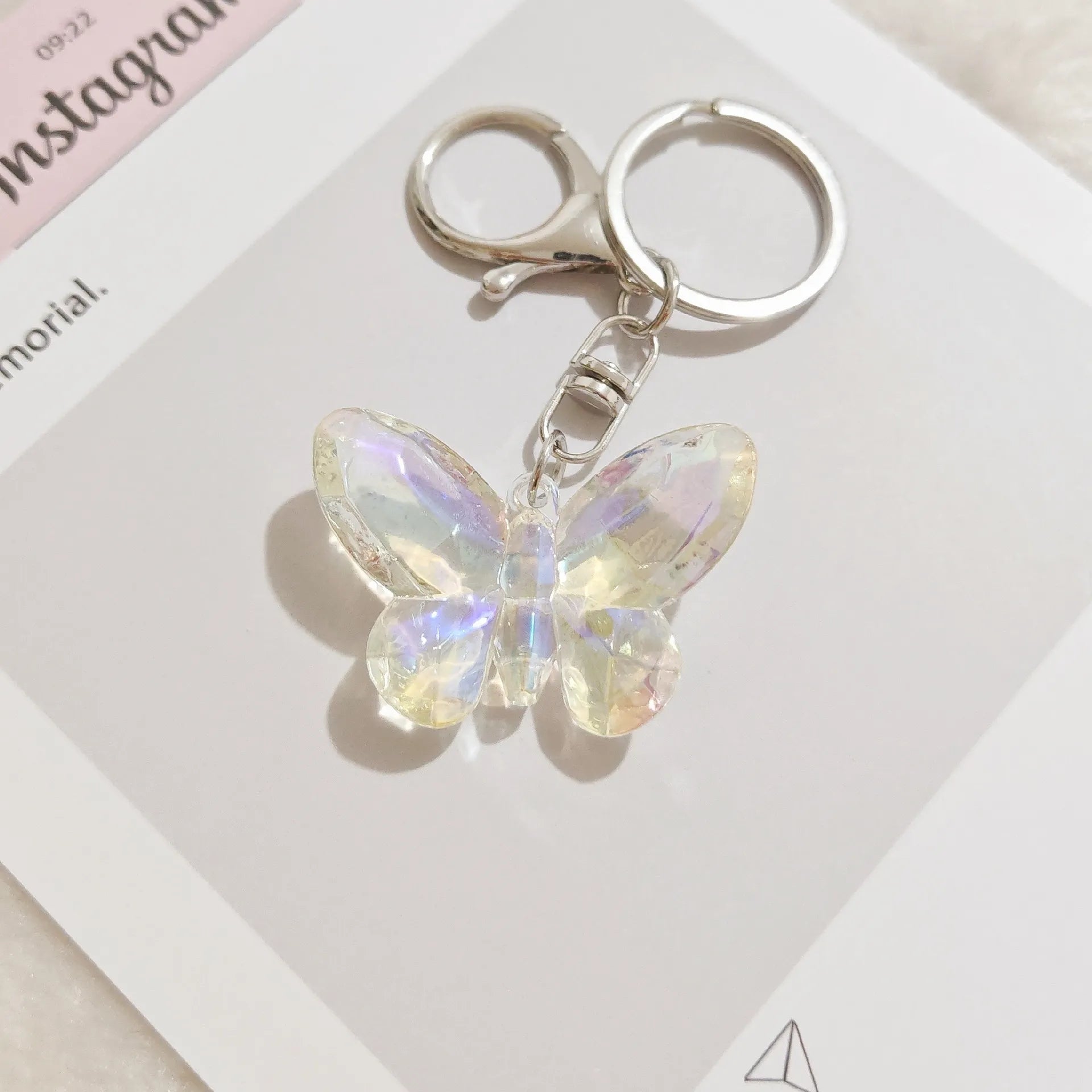 Glimmerwing Butterfly Crystal Keychain