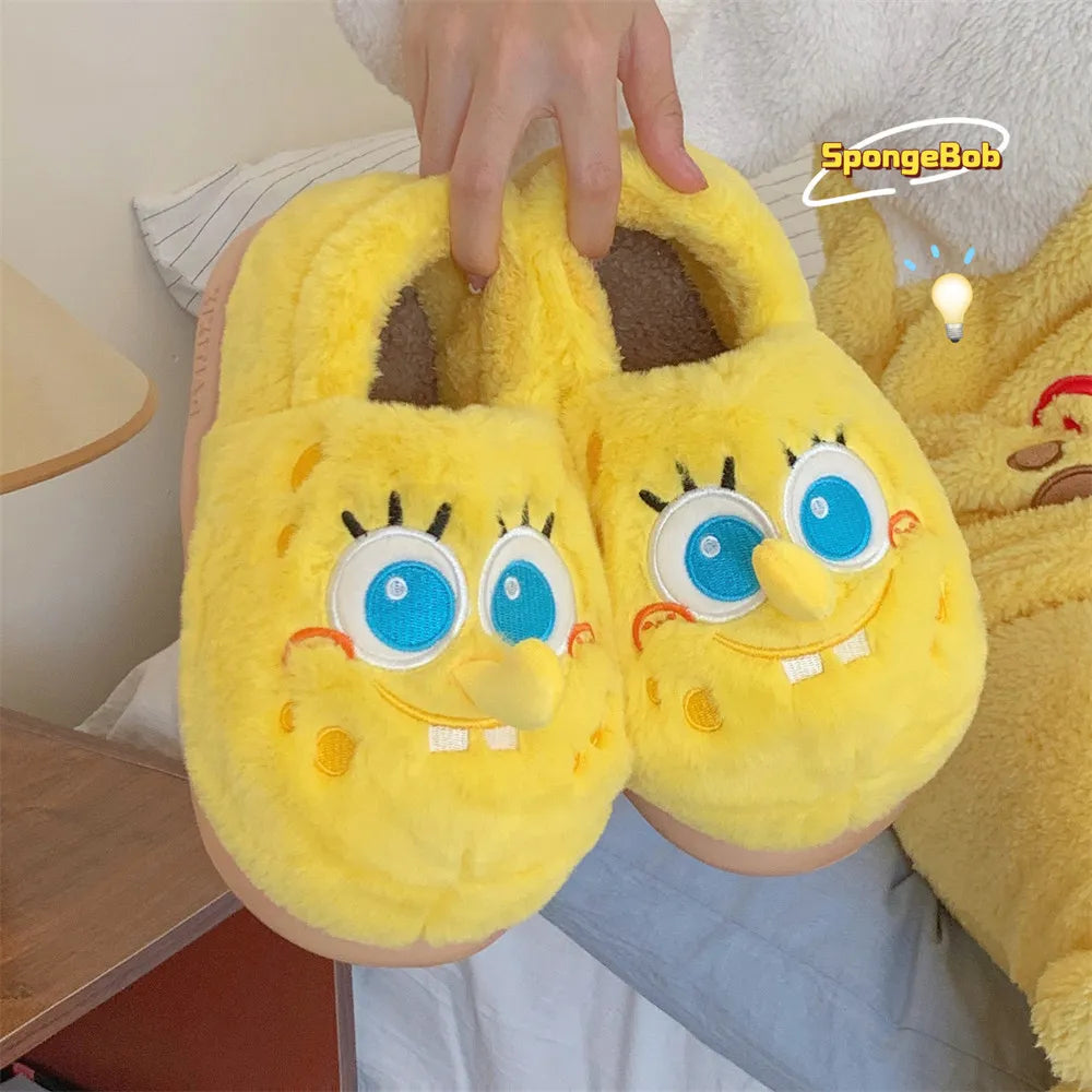 SpongeBob SquarePants Plush Fleece Slippers