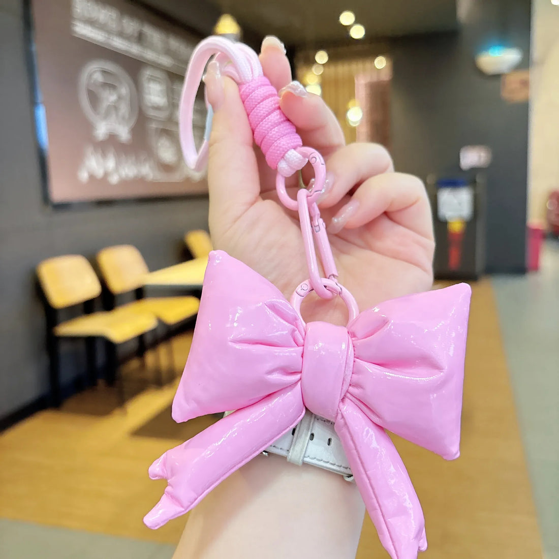 Fashion Statement Bow Rope Keychain