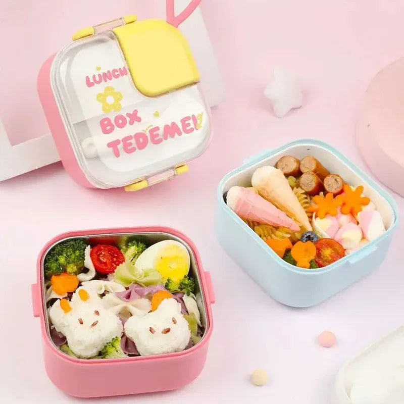 Tedemei Floral Smiles Steel Lunch Box