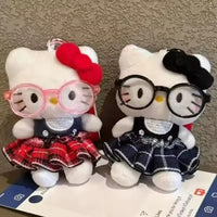 Hello Kitty Little Nerd Plush Keychain