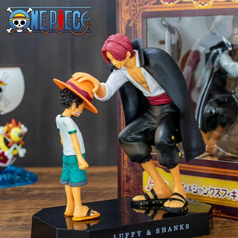 Luffy and Shanks Hat Gift Figurine (19 cm)