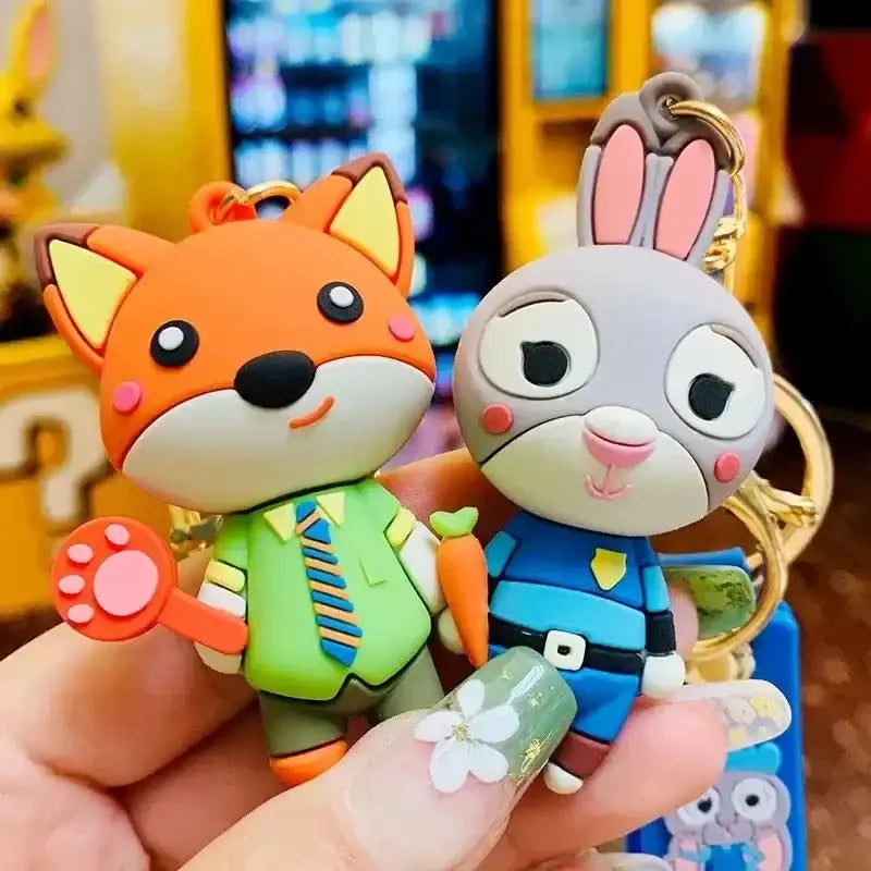 Porte-clés style Chibi Nick &amp; Judy 