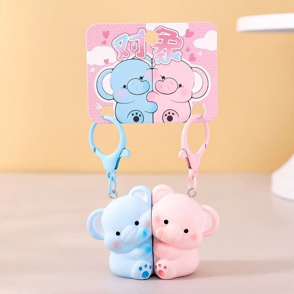 Magnetic Elephant Heartbeat Keychain
