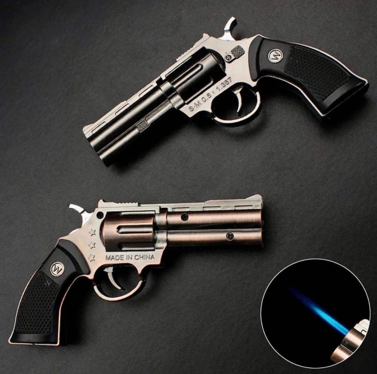 Realistic Revolver Windproof Lighter