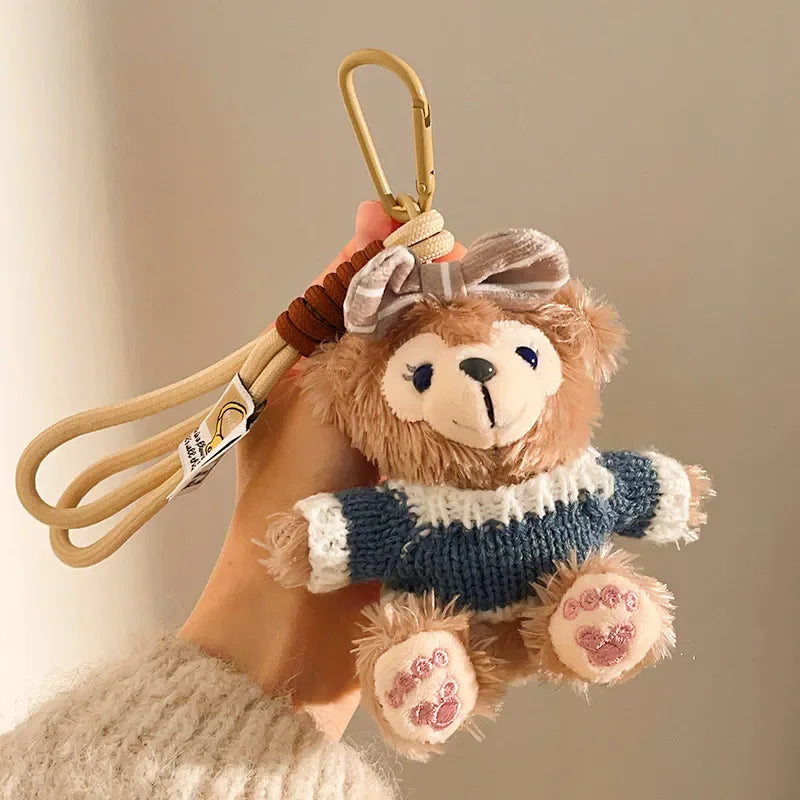 Duffy Bear Sweater Season Plush Keychain