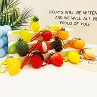 3D Creative Simulation Fruit Keychain