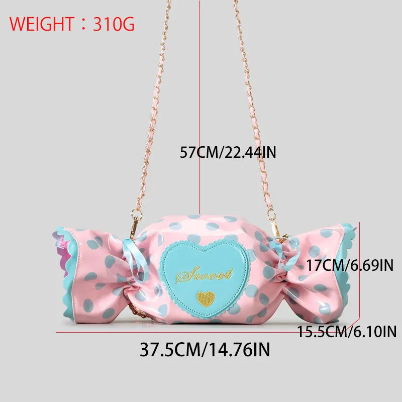 Berry-Sweet Bonbon Twist Candy-Shaped Bag