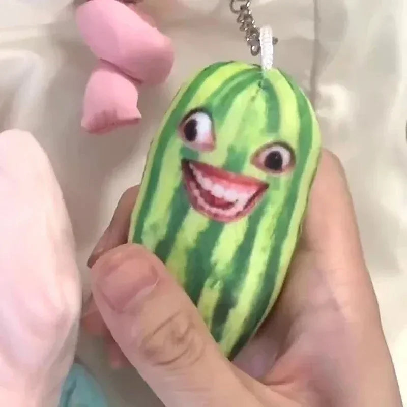 Meme Melon Stuffed Keychain