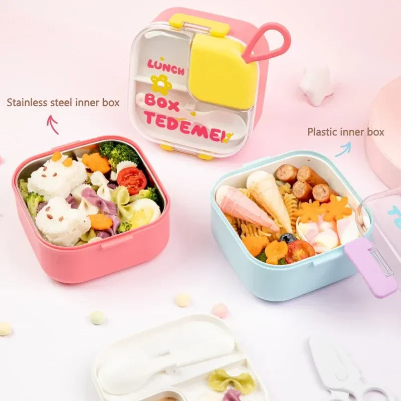 Tedemei Floral Smiles Steel Lunch Box