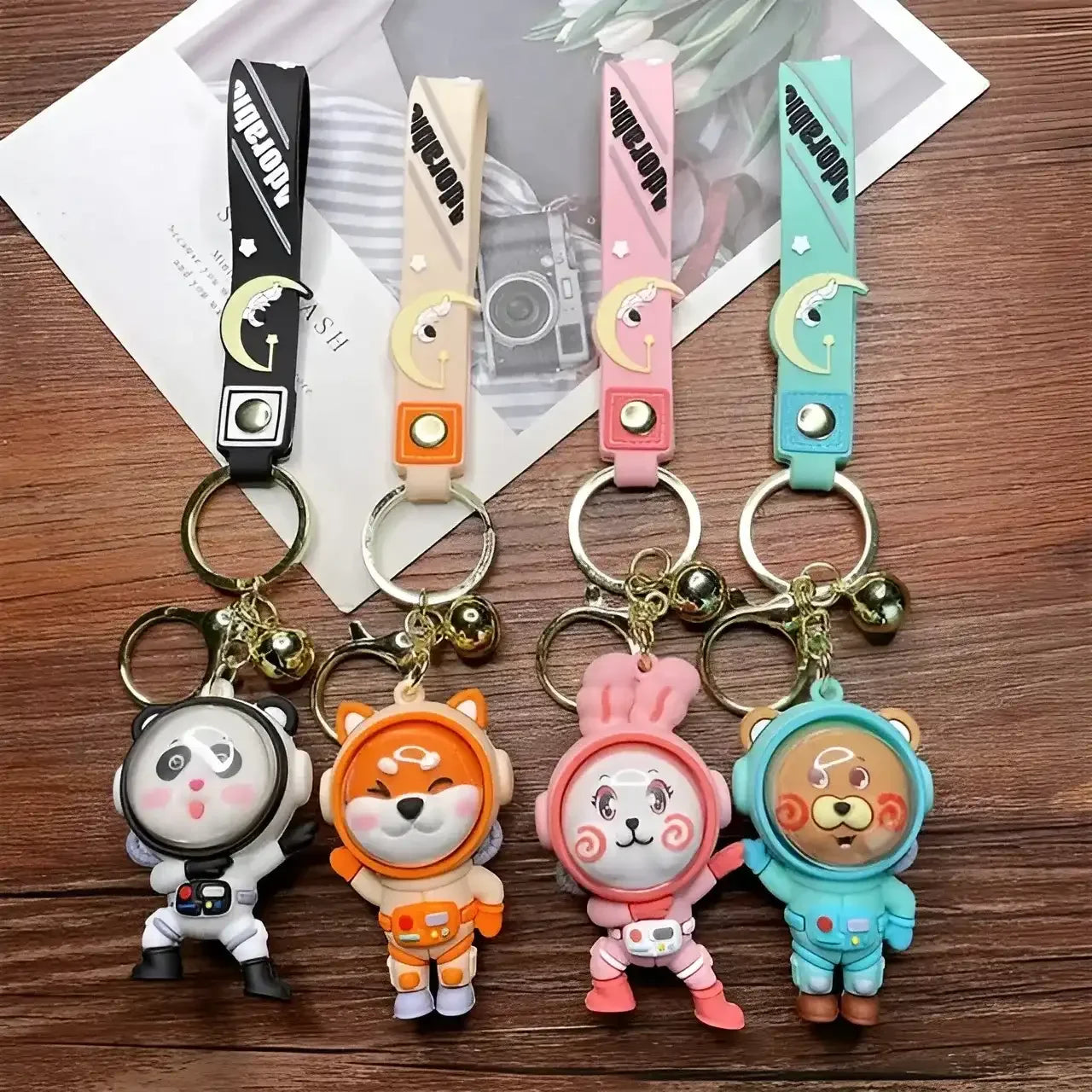 Space Charming Animal Keychain