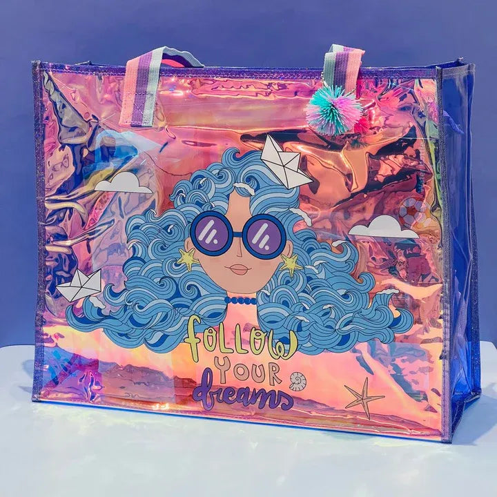 Vest Inspo Holographic Tote Bag