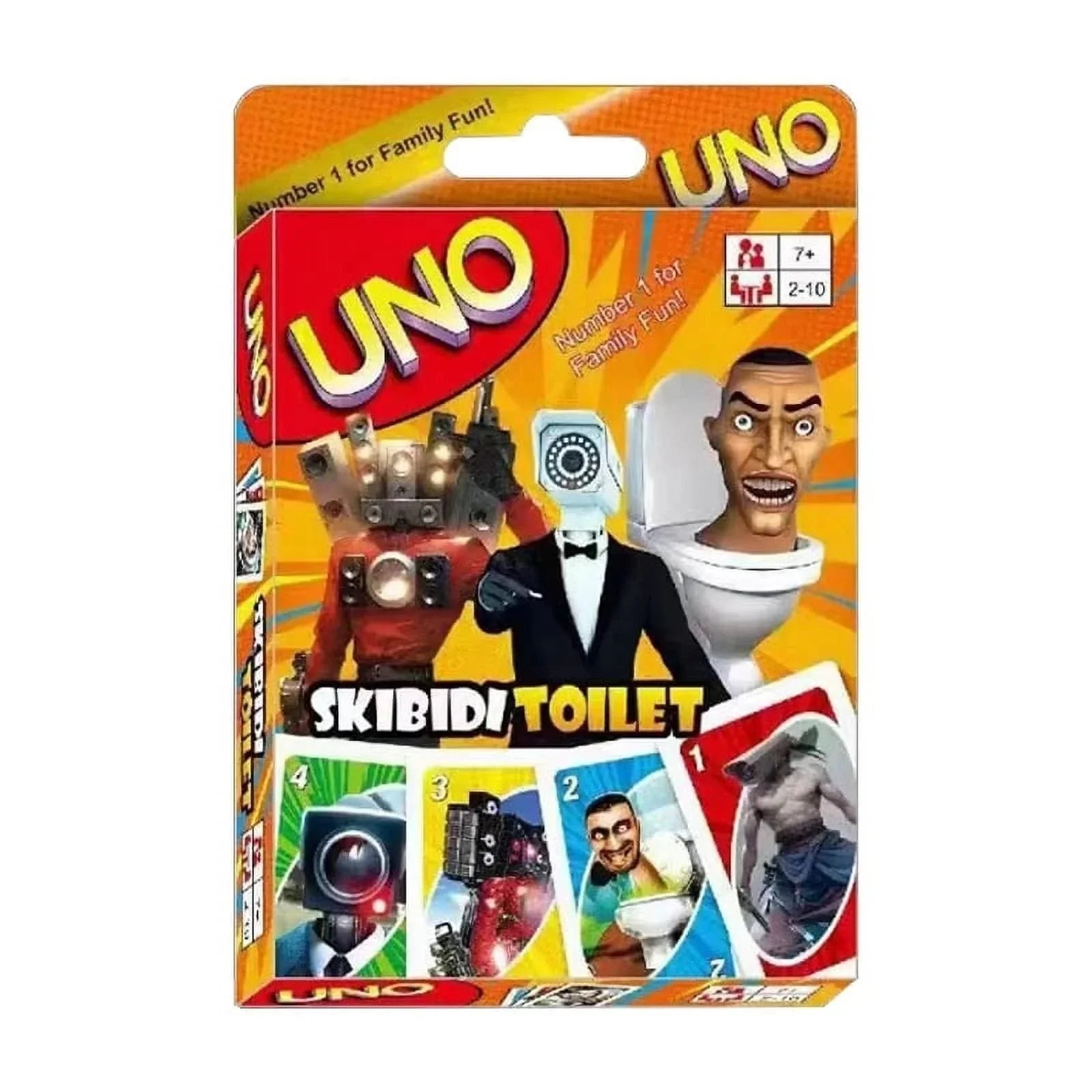 UNO Skibidi Toilet Card Game