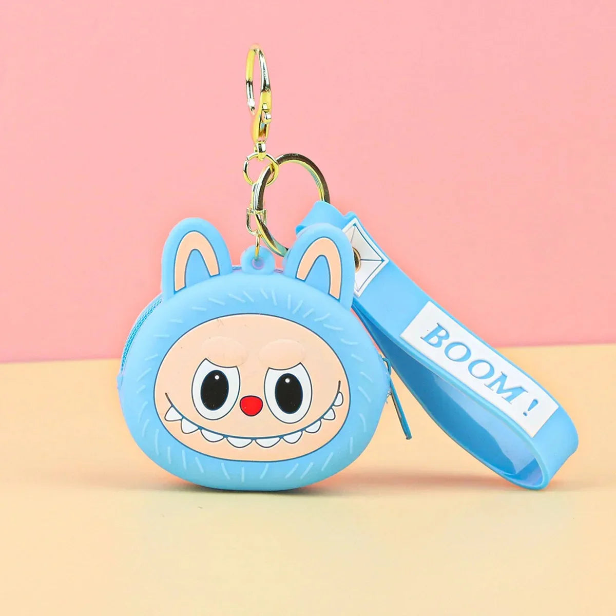 Grinning Labubu Boom Coin Purse