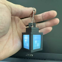Minecraft Lantern LED Glowing Keychain