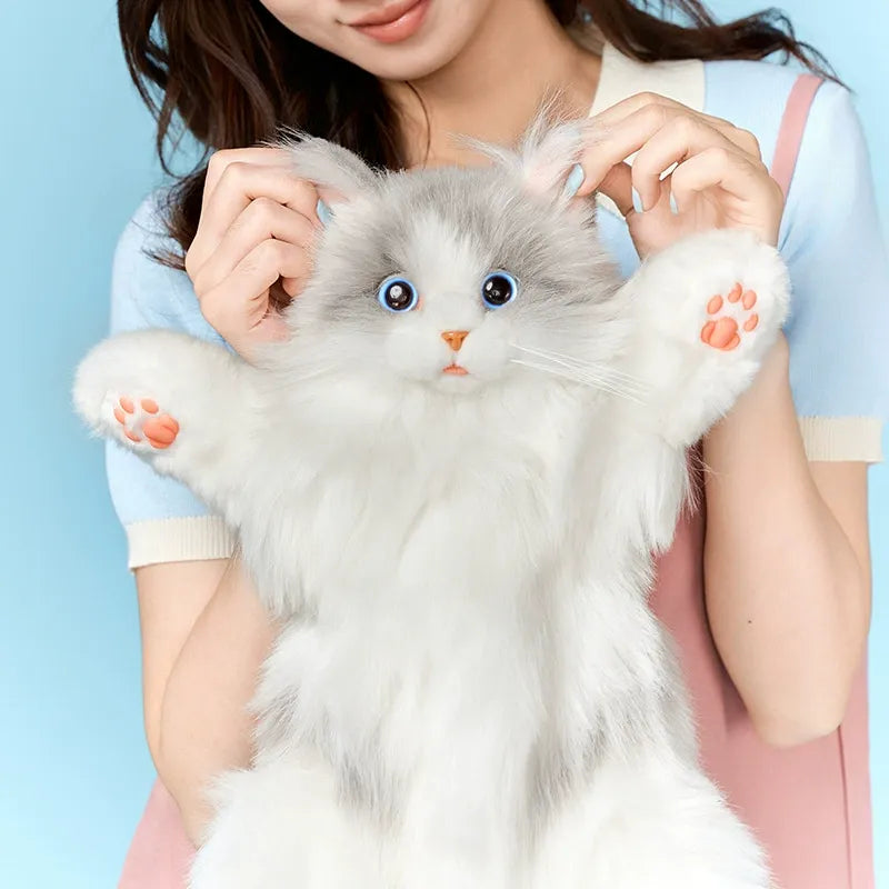 Bear Hugs Poseable Ragdoll Cat Plush Backpack