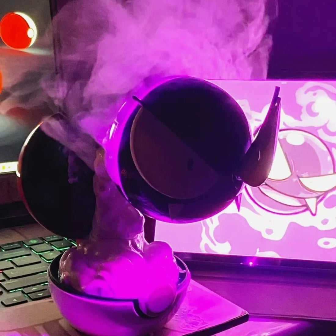 Gastly Poke Ball V2 Desk Ambient Light Air Humidifier