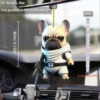 Adventure Pug Tales Acrylic Keychain