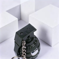 Tactical Grenade 2-in-1 LED Prank Shock Keychain