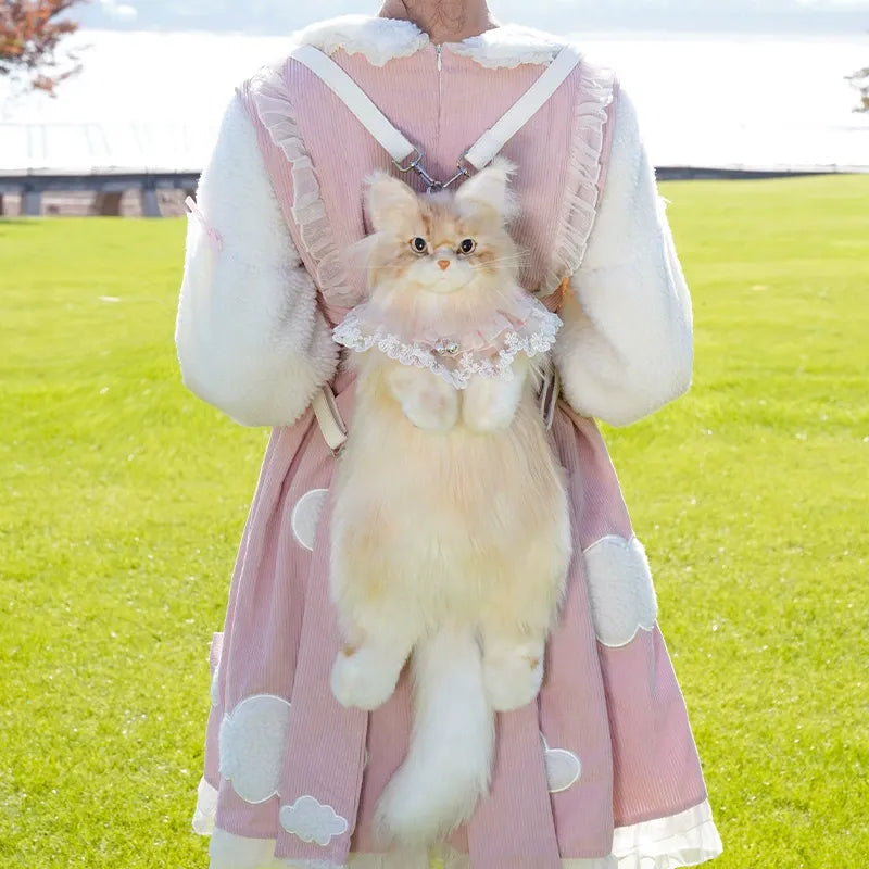 Bear Hugs Golden Maine Coon Cat Backpack