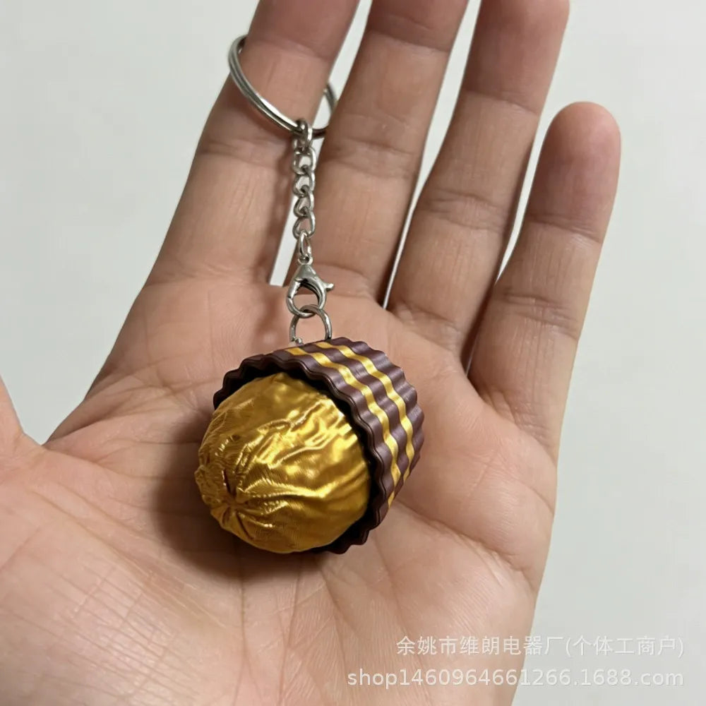 Rocher Truffle Tactile Desk Clicker Fidget Keychain