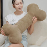Nordic Dog Bone Plush Pillow