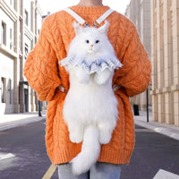 Bear Hugs Realistic White Maine Coon Cat Backpack